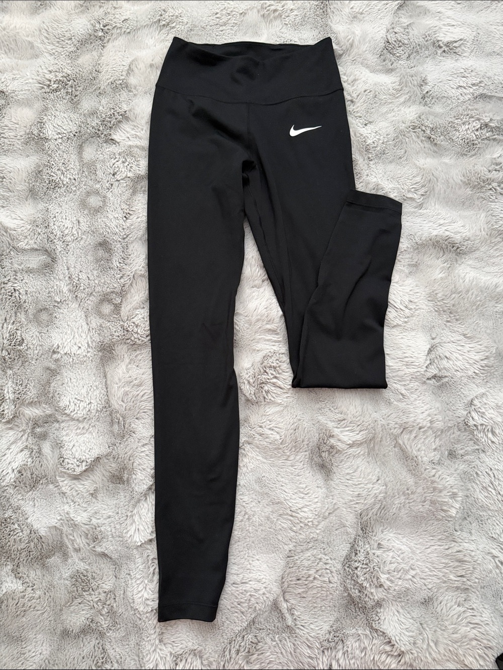 Nike Black Leggings with White Swoosh